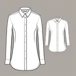 white collared dress shirt image